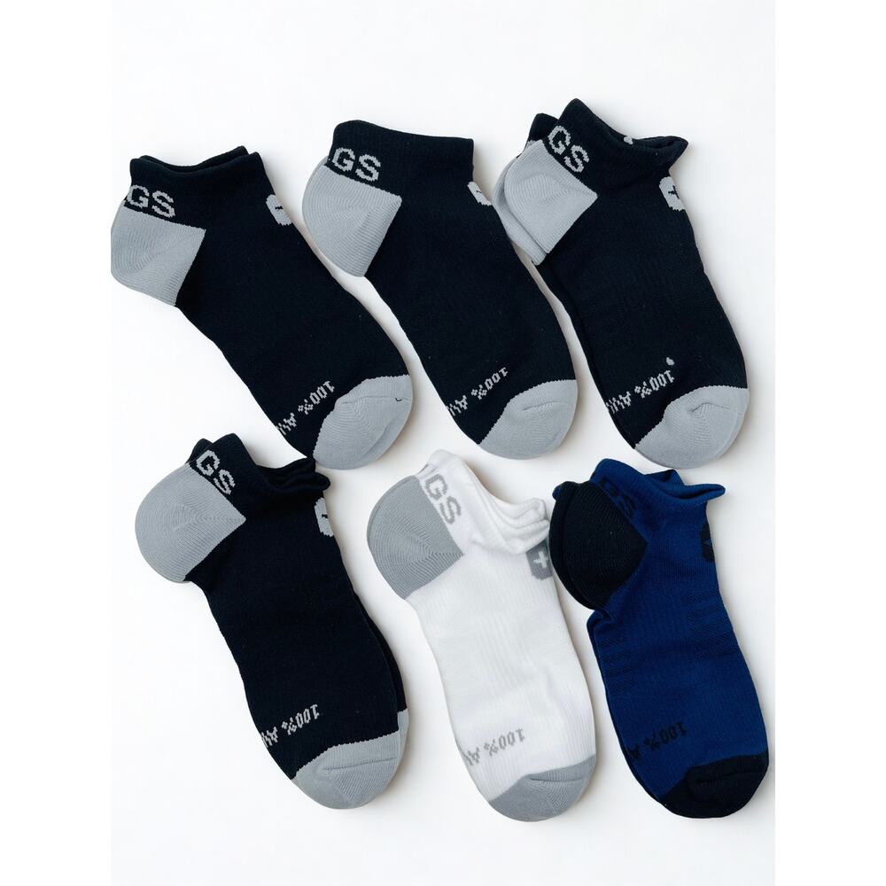 6 Pairs FIGS Compression  No-show Socks Size Medium